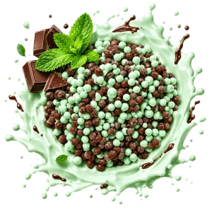 Lody o smaku mięty i czekolady 